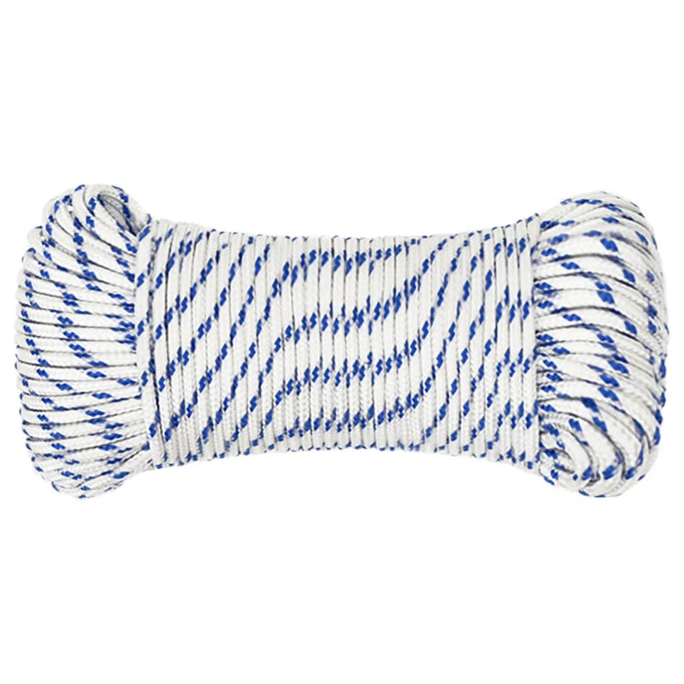 VIDAXL -Kofferchen 3 mm 50 m Polypropylenweiß