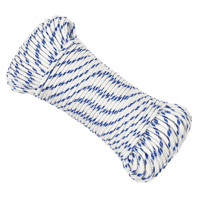 VIDAXL -Sturzseil 3 mm 250 m Polypropylenweiß