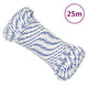 VIDAXL -Kofferchen Seil 4 mm 25 m Polypropylenweiß