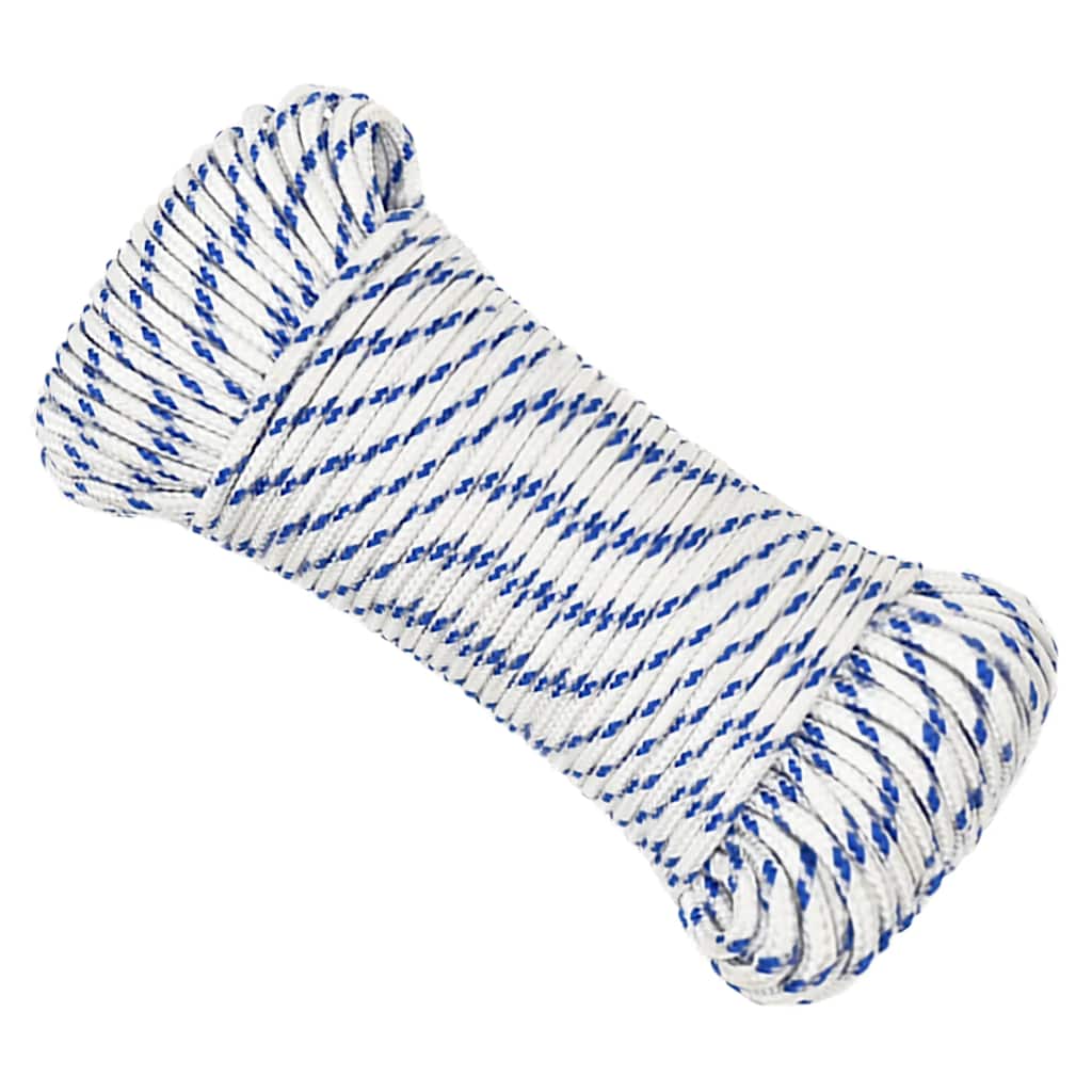 VIDAXL -Kofferchen Seil 4 mm 25 m Polypropylenweiß
