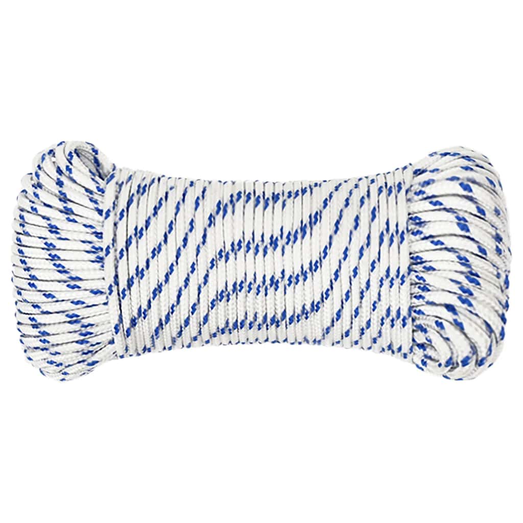 VIDAXL -Kofferchen Seil 4 mm 25 m Polypropylenweiß