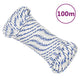 VIDAXL -Kofferchen -Seil 4 mm 100 m Polypropylenweiß