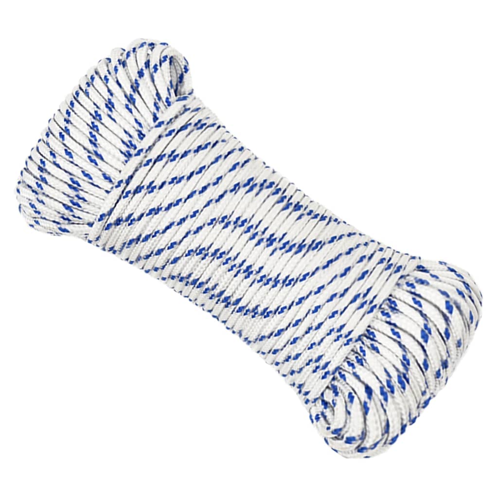 VIDAXL -Kofferchen -Seil 4 mm 100 m Polypropylenweiß