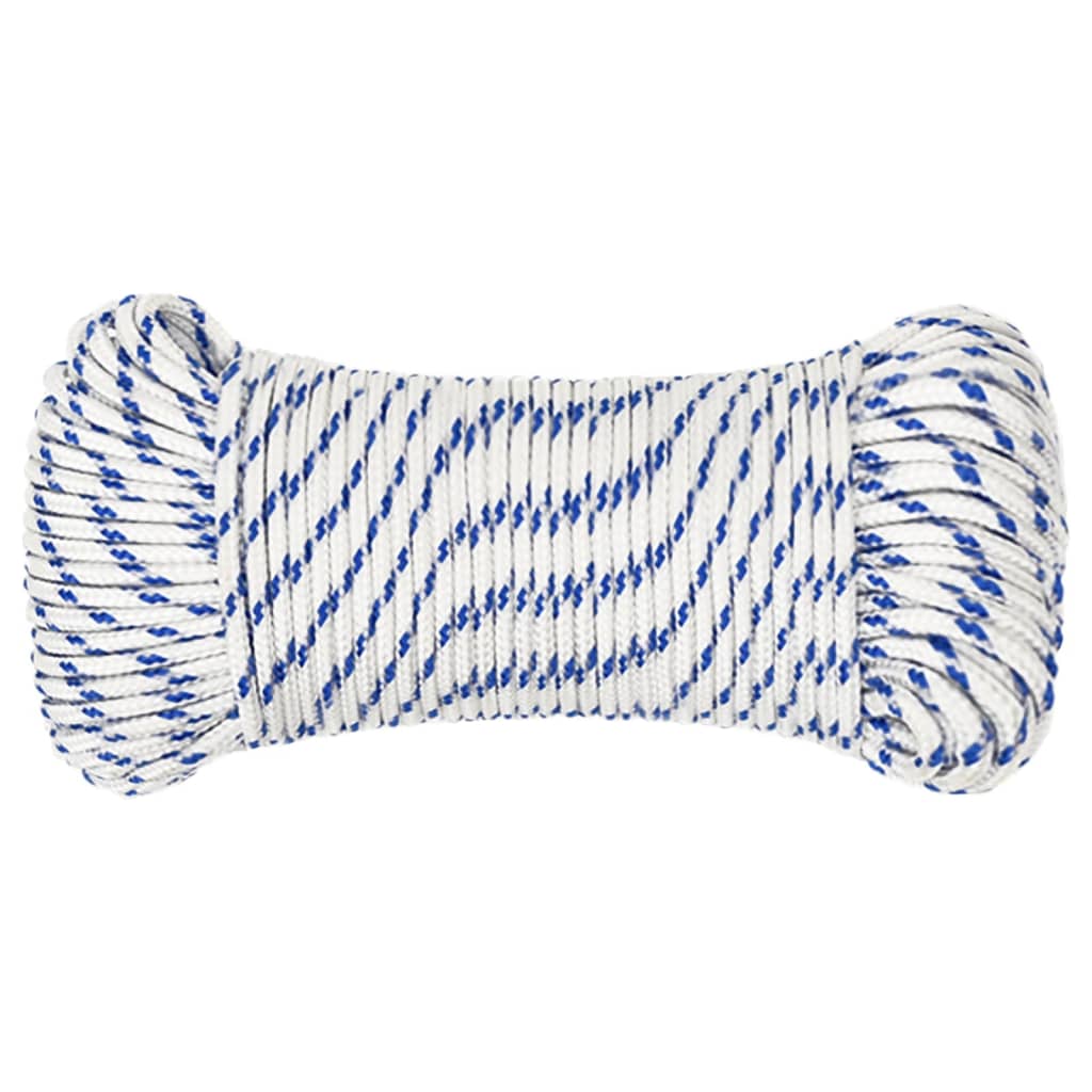 VIDAXL -Kofferchen -Seil 4 mm 100 m Polypropylenweiß