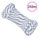 VIDAXL -Kofferchen -Seil 5 mm 250 m Polypropylenweiß