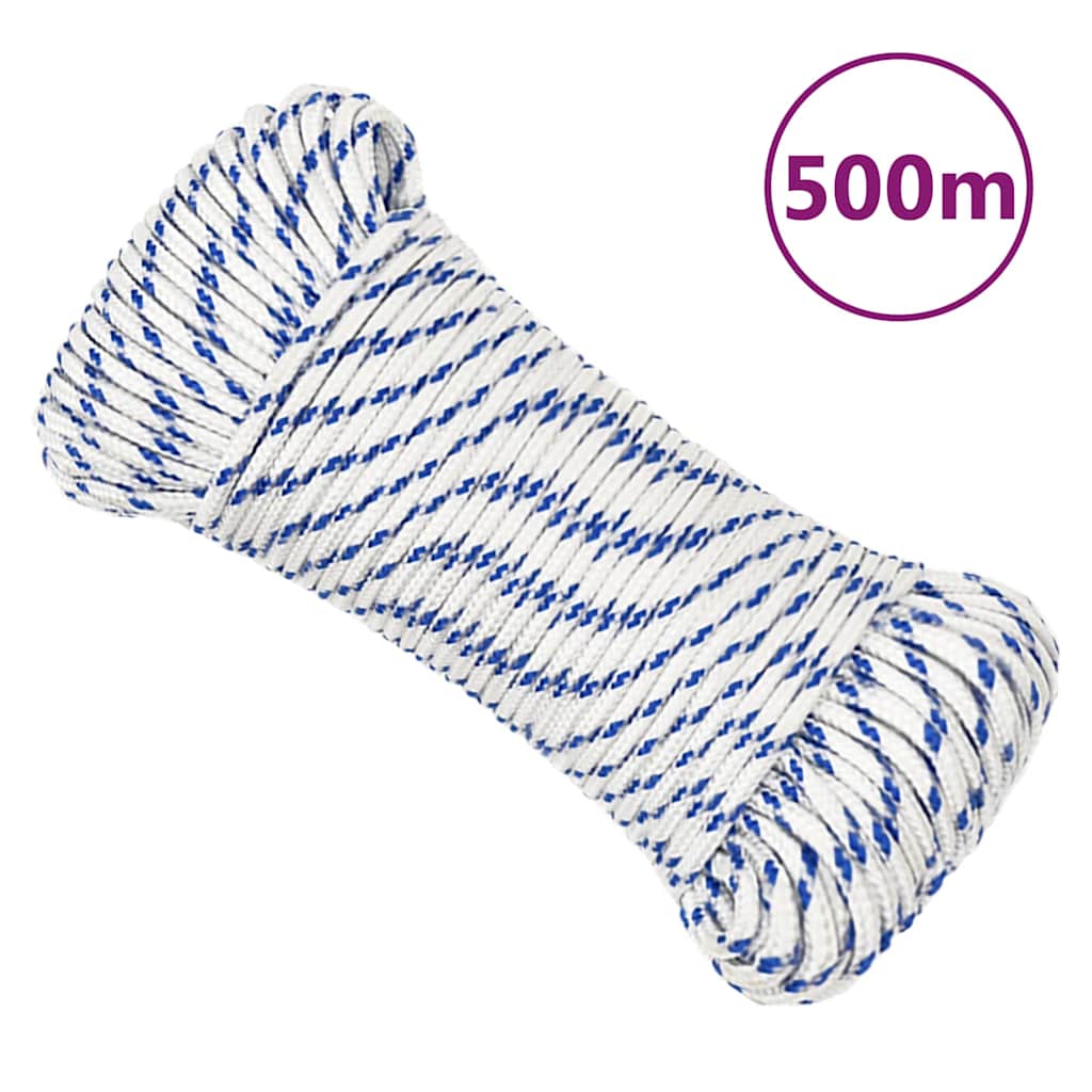 VIDAXL -Kofferchen -Seil 5 mm 500 m Polypropylenweiß