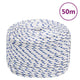VIDAXL -Kofferchen 6 mm 50 m Polypropylenweiß
