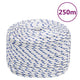 VIDAXL -Kofferchen -Seil 6 mm 250 m Polypropylenweiß