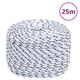 VIDAXL -Kofferchen -Seil 8 mm 25 m Polypropylenweiß