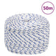 VIDAXL -Kofferchen -Seil 8 mm 50 m Polypropylenweiß