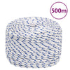 VIDAXL -Kofferchen -Seil 10 mm 500 m Polypropylenweiß
