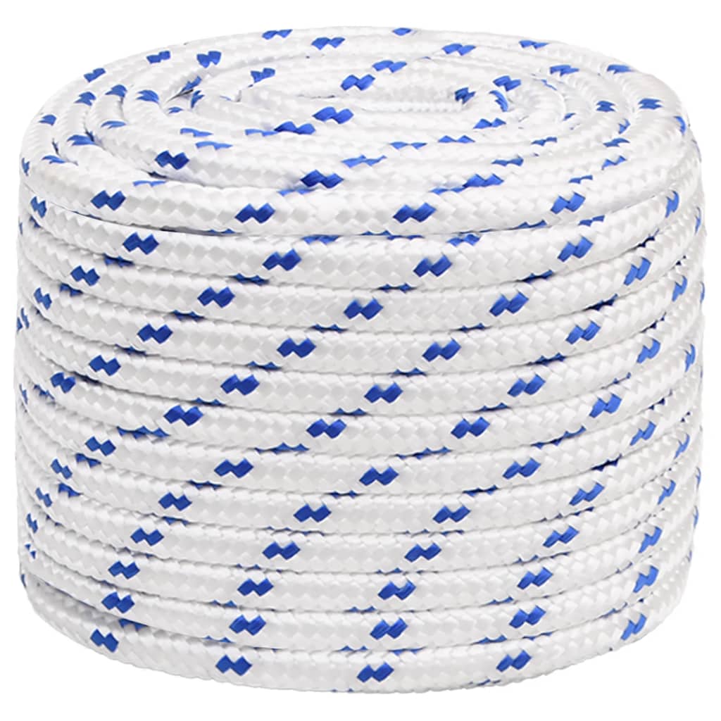 VIDAXL -Kofferchen Seil 16 mm 25 m Polypropylenweiß