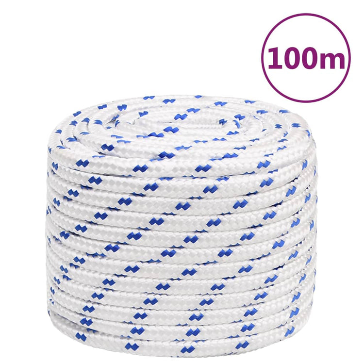 VIDAXL -Kofferchen Seil 18 mm 100 m Polypropylenweiß