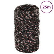VIDAXL -Kofferchen -Seil 2 mm 25 m Polypropylenschwarz - afbeelding 1