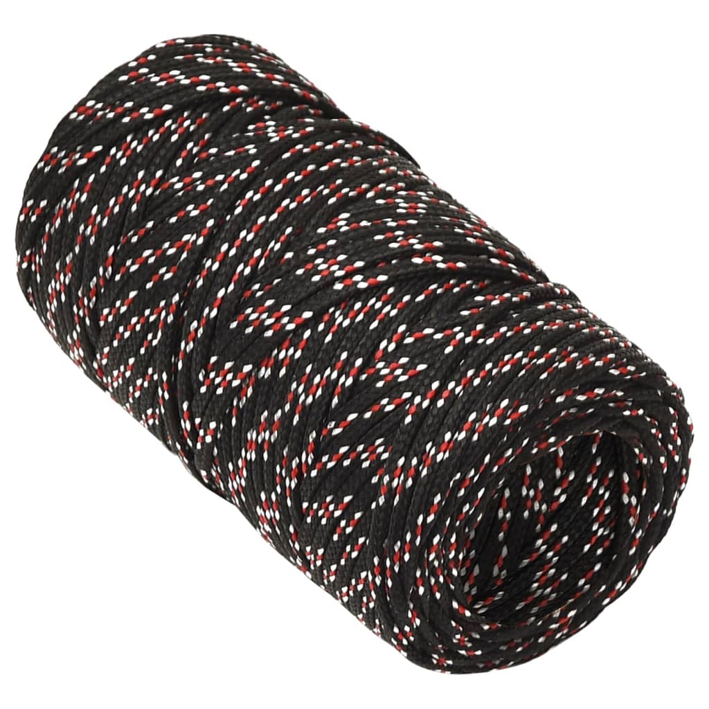 VIDAXL -Kofferchen -Seil 2 mm 100 m Polypropylenschwarz