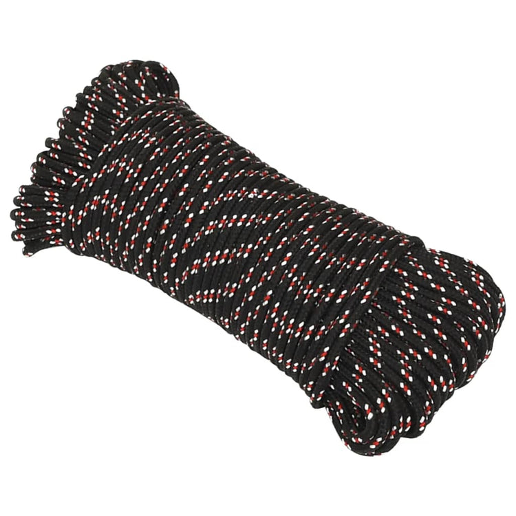 VIDAXL -Sturzseil 5 mm 25 m Polypropylenschwarz