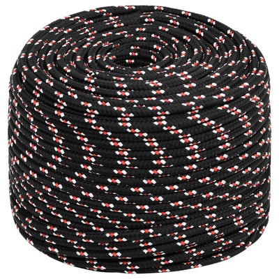 VIDAXL -Kofferchen 6 mm 25 m Polypropylenschwarz