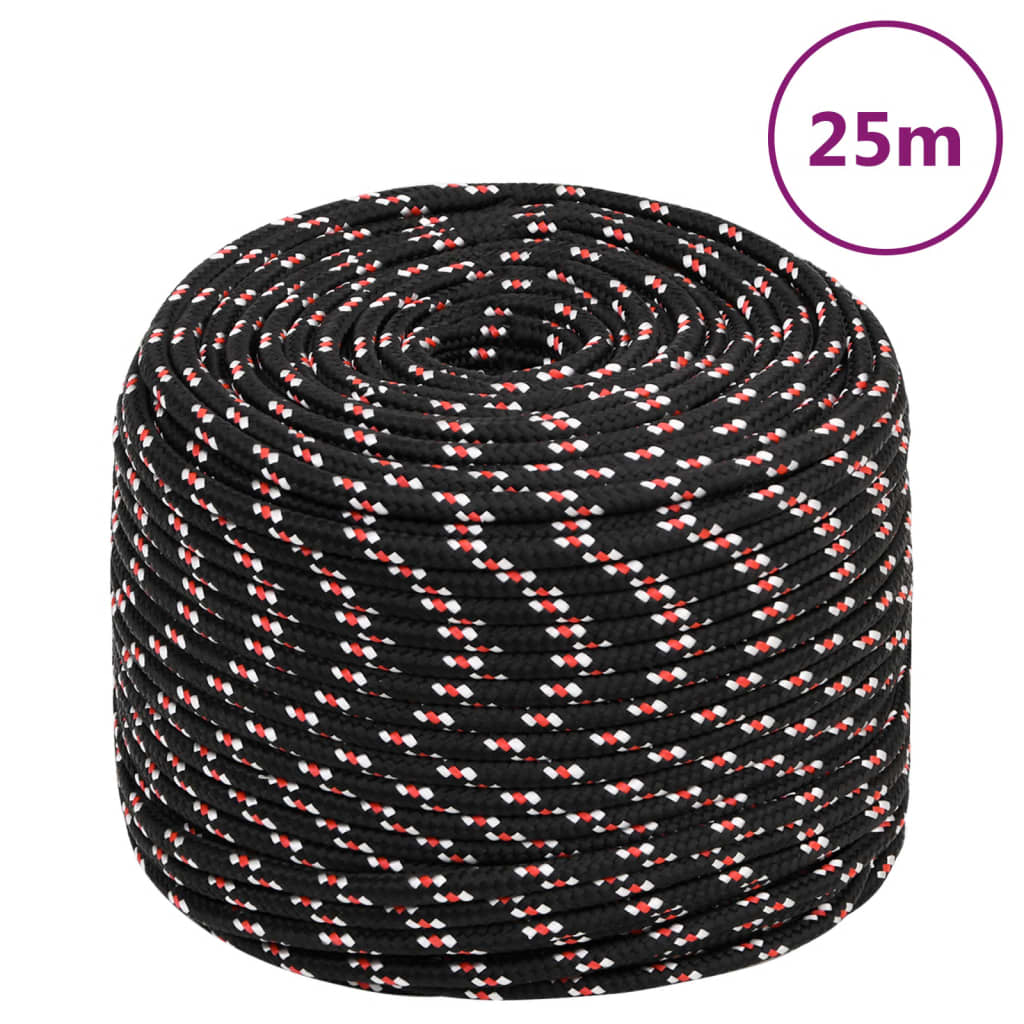 VIDAXL -Kofferchen -Seil 8 mm 25 m Polypropylenschwarz