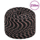 VIDAXL -Startseil 8 mm 250 m Polypropylenschwarz