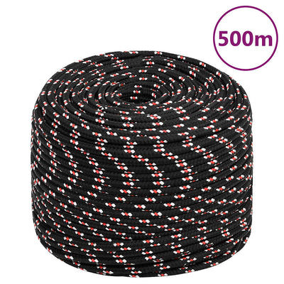 VIDAXL -Kofferchen -Seil 10 mm 500 m Polypropylenschwarz