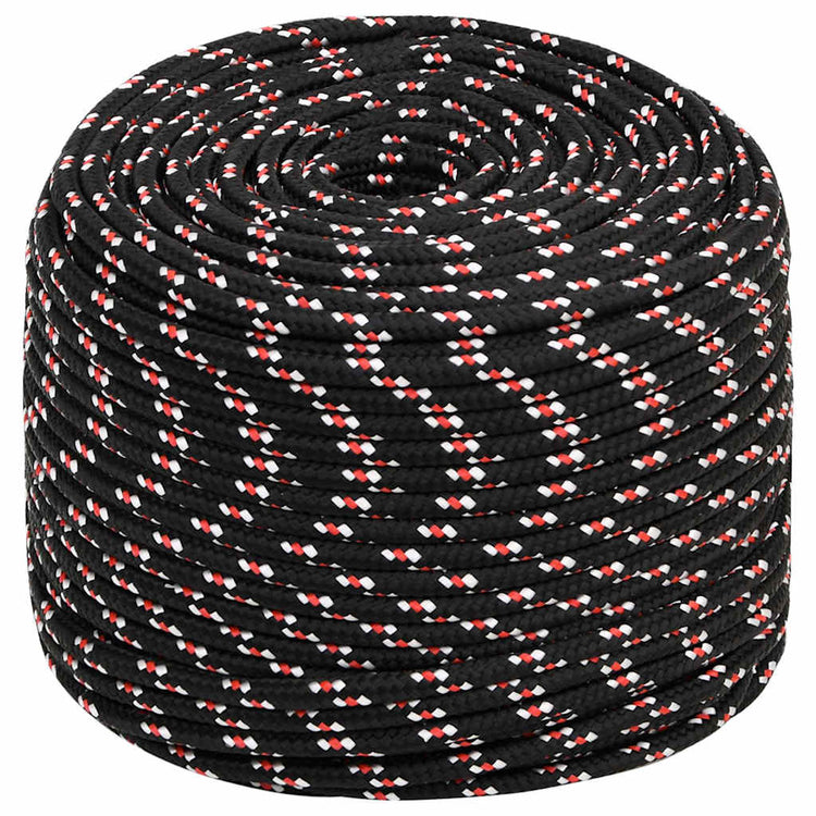 VIDAXL -Kofferchen -Seil 10 mm 500 m Polypropylenschwarz