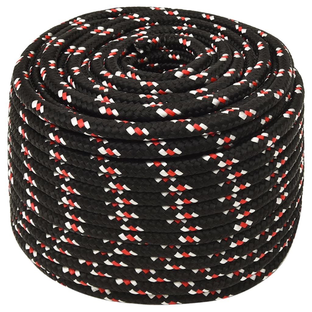VIDAXL -Kofferchen -Seil 14 mm 25 m Polypropylenschwarz