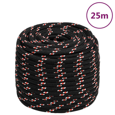 VIDAXL -Sturzseil 16 mm 25 m Polypropylenschwarz