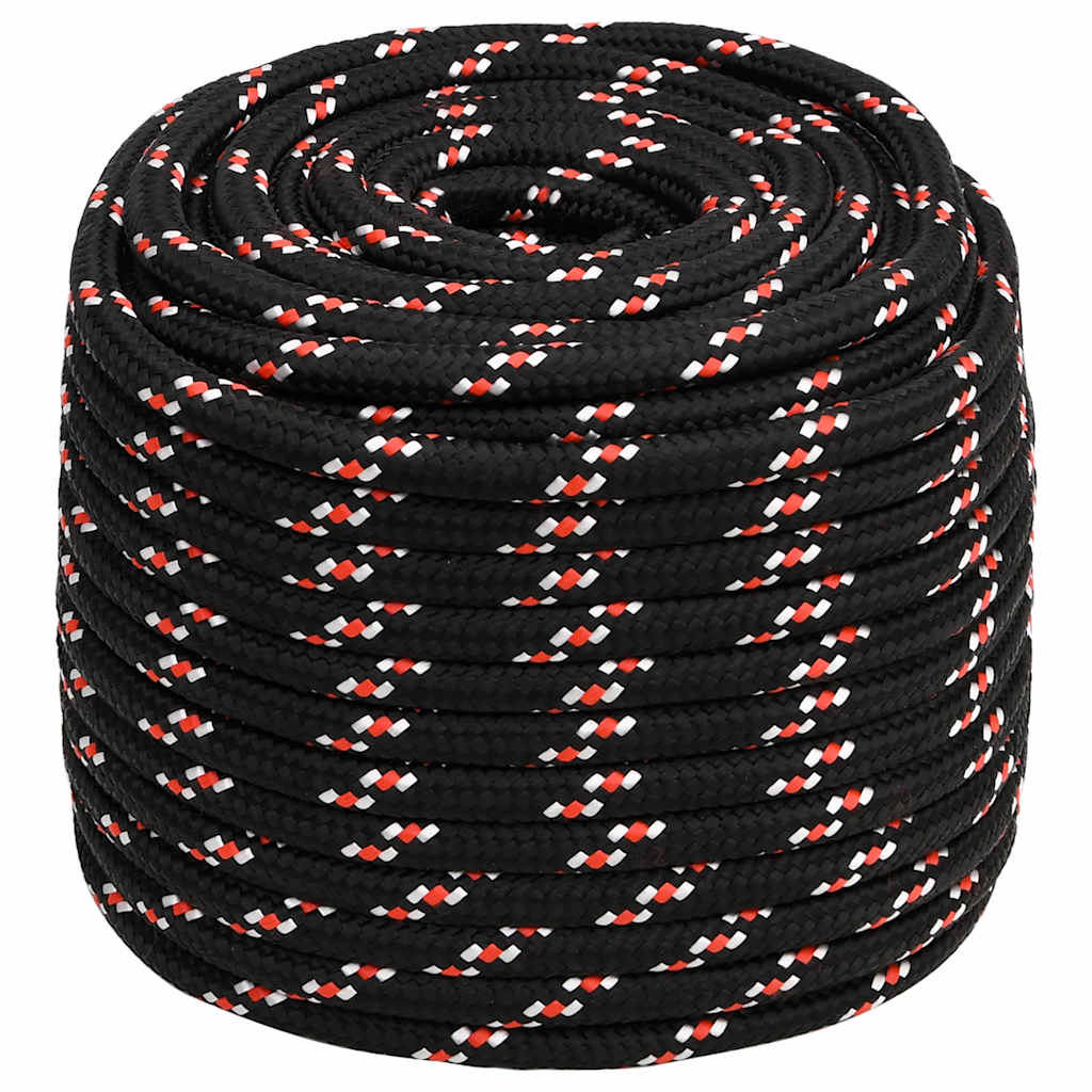 VIDAXL -Sturzseil 16 mm 100 m Polypropylenschwarz