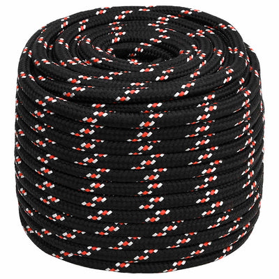 VIDAXL -Sturzseil 16 mm 100 m Polypropylenschwarz