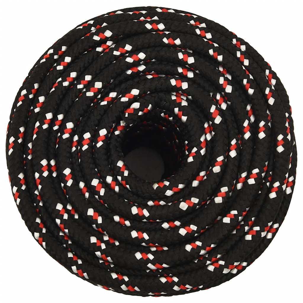 VIDAXL -Sturzseil 16 mm 100 m Polypropylenschwarz