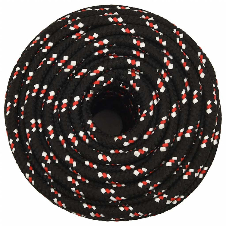 VIDAXL -Sturzseil 16 mm 100 m Polypropylenschwarz