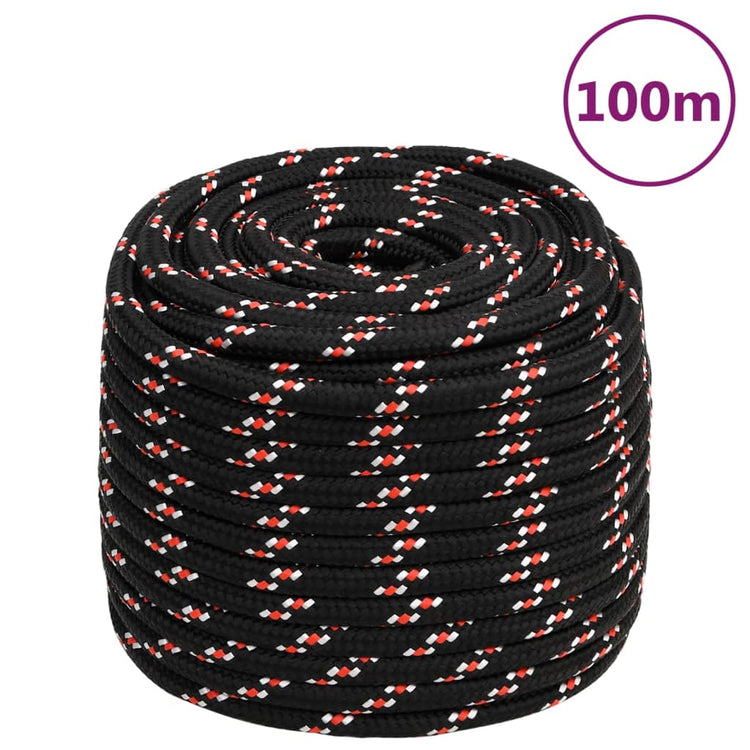 VIDAXL -Kofferchen Seil 18 mm 100 m Polypropylenschwarz
