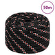 Vidaxl -Bootseil 20 mm 50 m Polypropylenschwarz