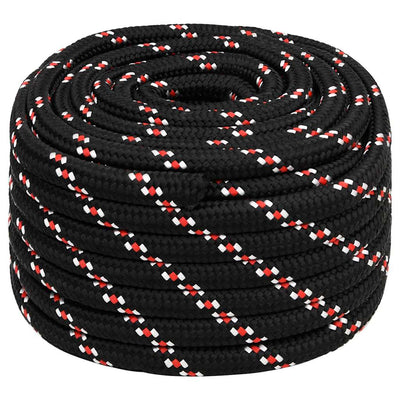 Vidaxl -Bootseil 20 mm 50 m Polypropylenschwarz