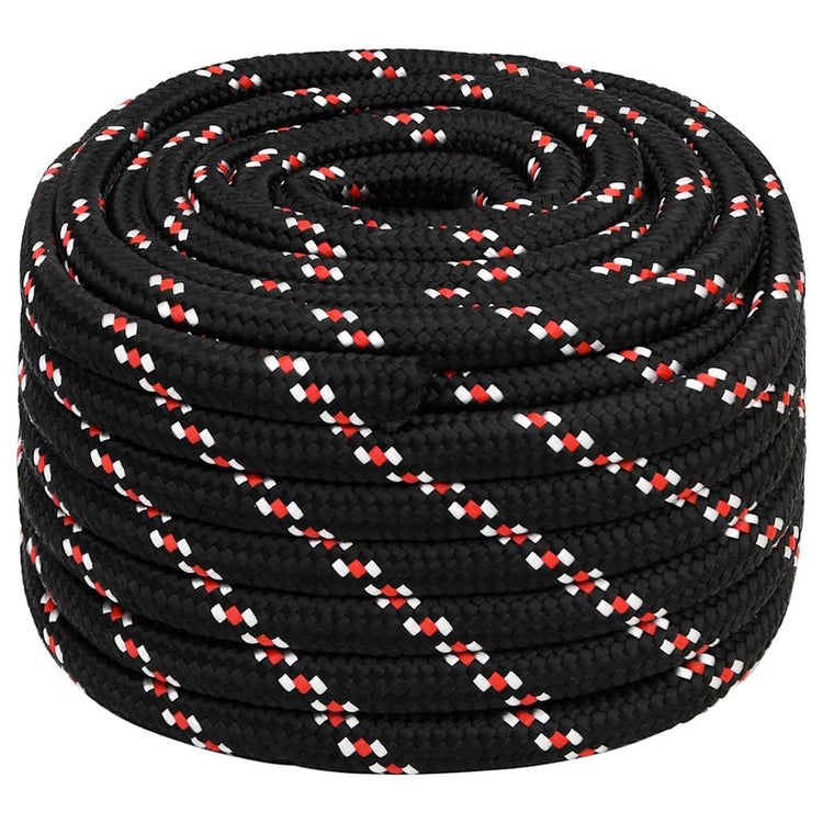 Vidaxl -Bootseil 20 mm 50 m Polypropylenschwarz