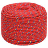 Vidaxl -Bootseil 8 mm 250 m Polypropylenrot