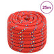 Vidaxl -Bootseil 20 mm 25 m Polypropylenrot
