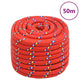Vidaxl -Bootseil 20 mm 50 m Polypropylenrot