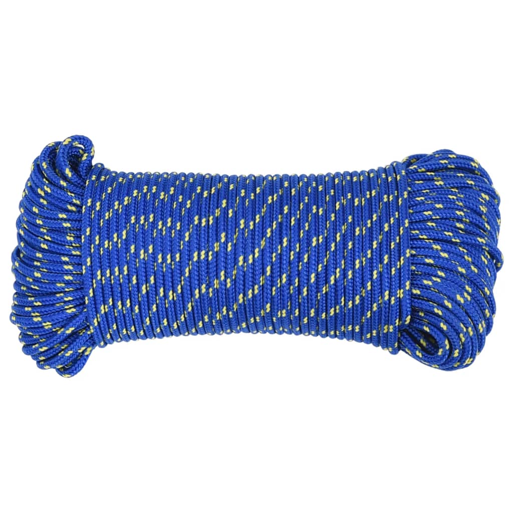 Vidaxl -Bootseil 4 mm 50 m Polypropylenblau