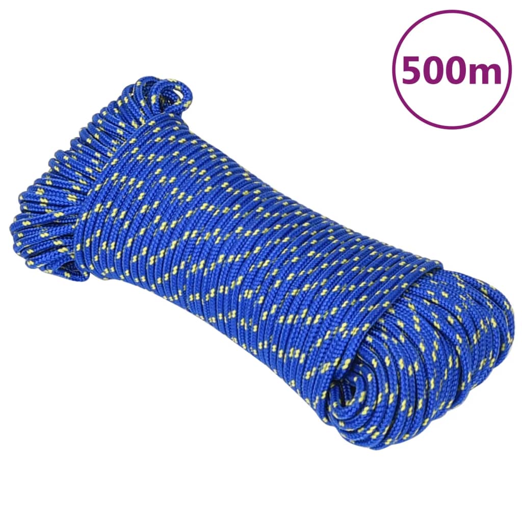 Vidaxl -Bootseil 4 mm 500 m Polypropylenblau