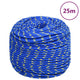 Vidaxl -Bootseil 8 mm 25 m Polypropylenblau
