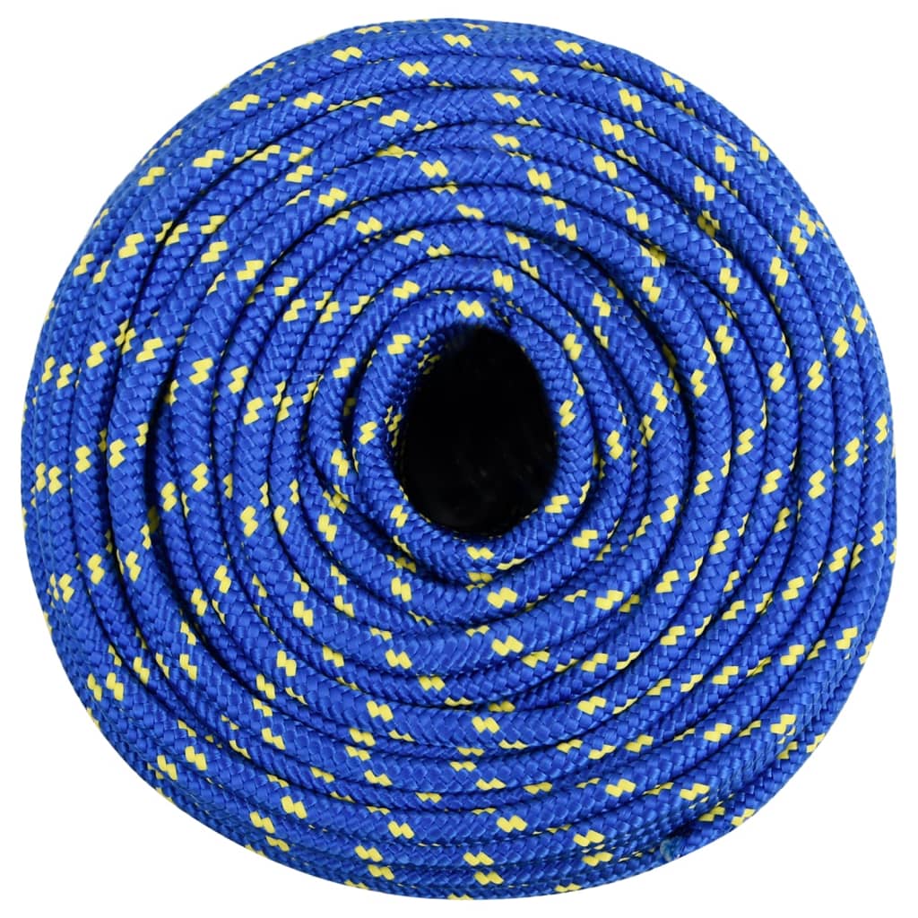 Vidaxl -Bootseil 8 mm 25 m Polypropylenblau