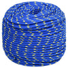 Vidaxl -Bootseil 8 mm 50 m Polypropylenblau