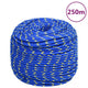 Vidaxl -Bootseil 8 mm 250 m Polypropylenblau