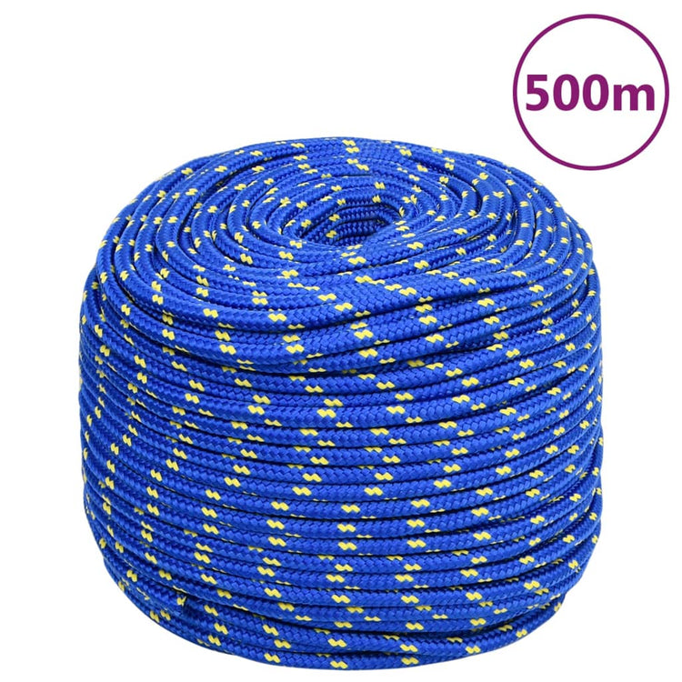 Vidaxl -Bootseil 10 mm 500 m Polypropylenblau