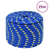 Vidaxl -Bootseil 12 mm 25 m Polypropenblau - afbeelding 1
