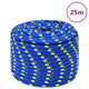Vidaxl -Bootseil 12 mm 25 m Polypropenblau