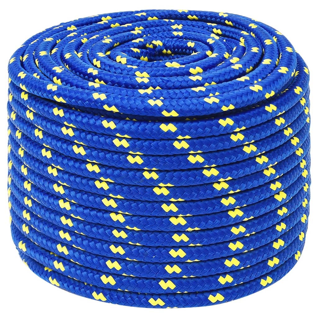 Vidaxl -Bootseil 12 mm 25 m Polypropenblau
