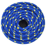Vidaxl -Bootseil 12 mm 25 m Polypropenblau - afbeelding 3