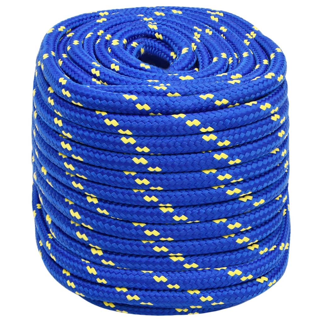 Vidaxl -Bootseil 16 mm 25 m Polypropenblau